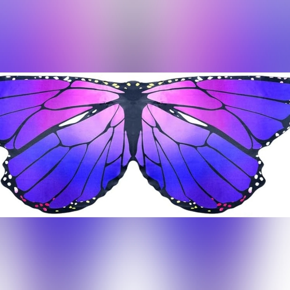 New Colorful Kids Monarch Butterfly Wings Costume, Halloween Fairy Cosplay